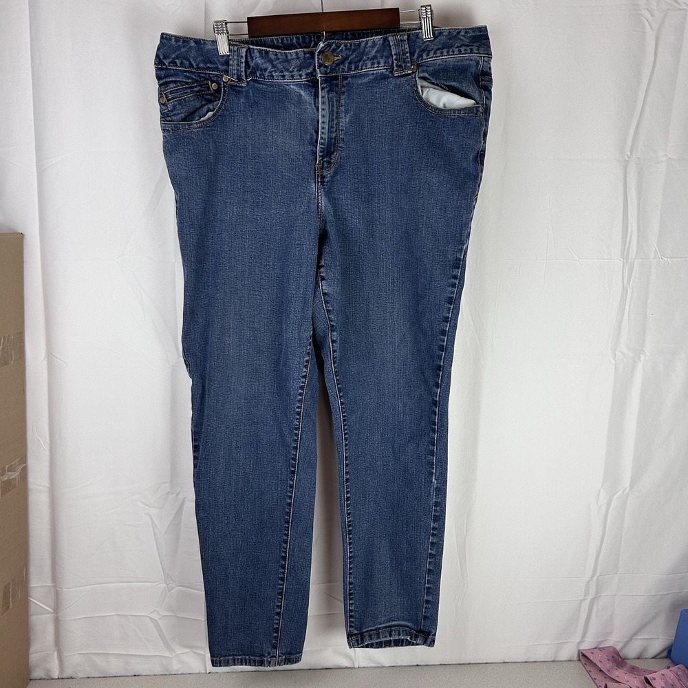 Lane Bryant Skinny High Rise Genius Fit Jeans Women's Plus Size 22 Stretch Denim
